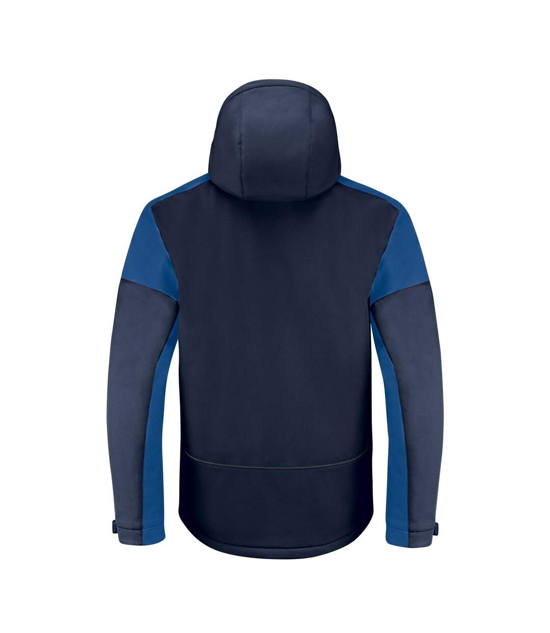 Mens Padded Soft Shell Jacket Navy Cobalt Printer-2