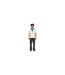 Polo Edison Chen Homme Blanc Bleu Adidas-1