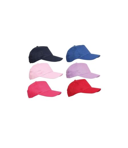 Childs Baseball Cap Assorted Colours One Colour Universal Textiles