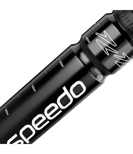Logo 1000ml Water Bottle 1l Black White Speedo