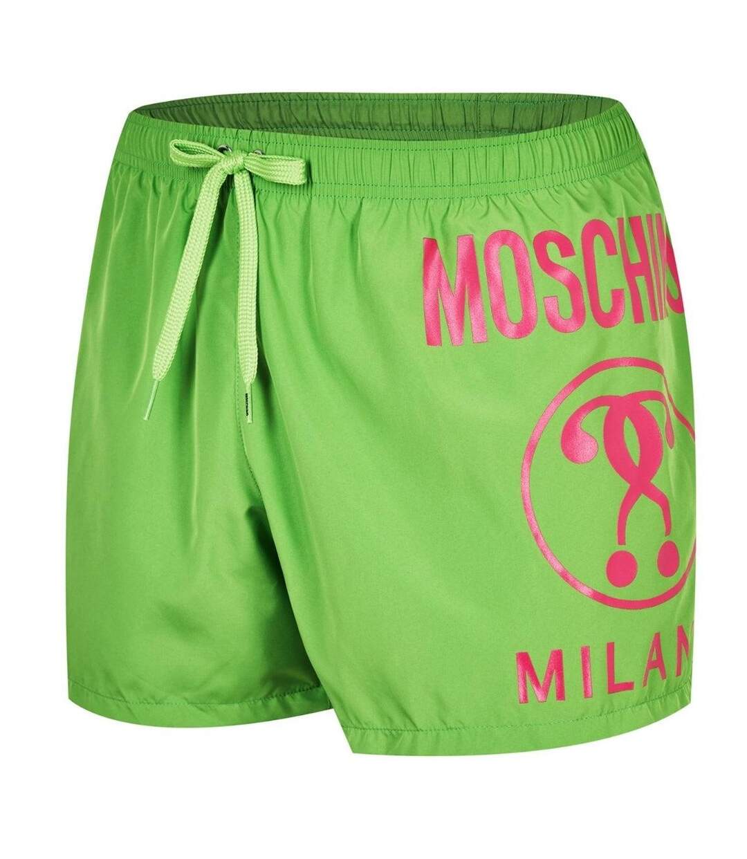 Short De Bain Motif Logo Homme Vert Moschino-3
