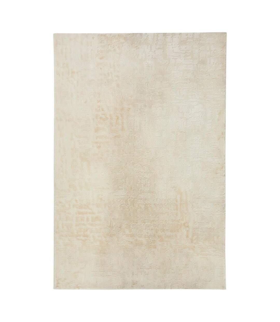 Tapis Déco Motifs en Relief Row 100x150cm Beige-1