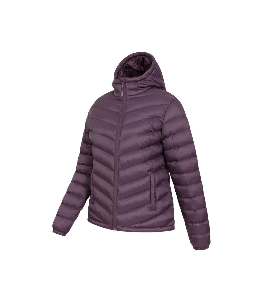 Womens/ladies Seasons Padded Jacket Purple Mountain Warehouse-4