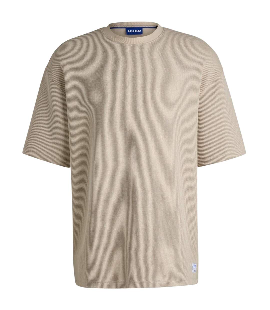 Mens Waffle Oversized T-shirt Floral Hugo-2