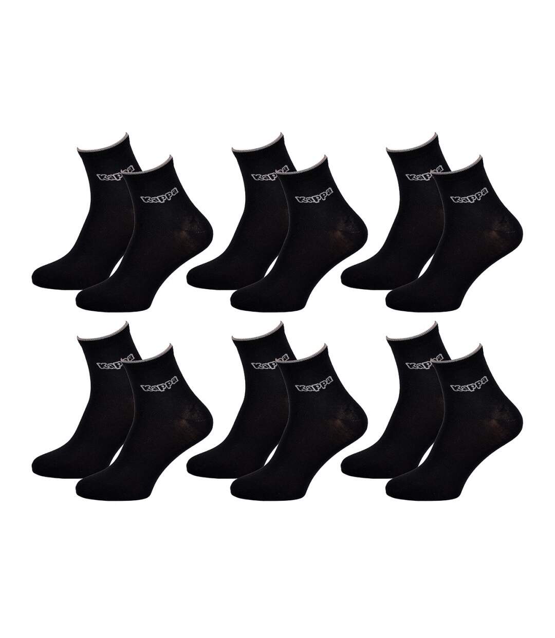 Chaussettes Homme QUARTER KAPPA - Pack de 6-1