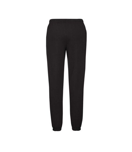 Mens Classic Elasticated Cuff Jogging Bottoms Black Fruit Of The Loom