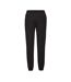 Mens Classic Elasticated Cuff Jogging Bottoms Black Fruit Of The Loom-1
