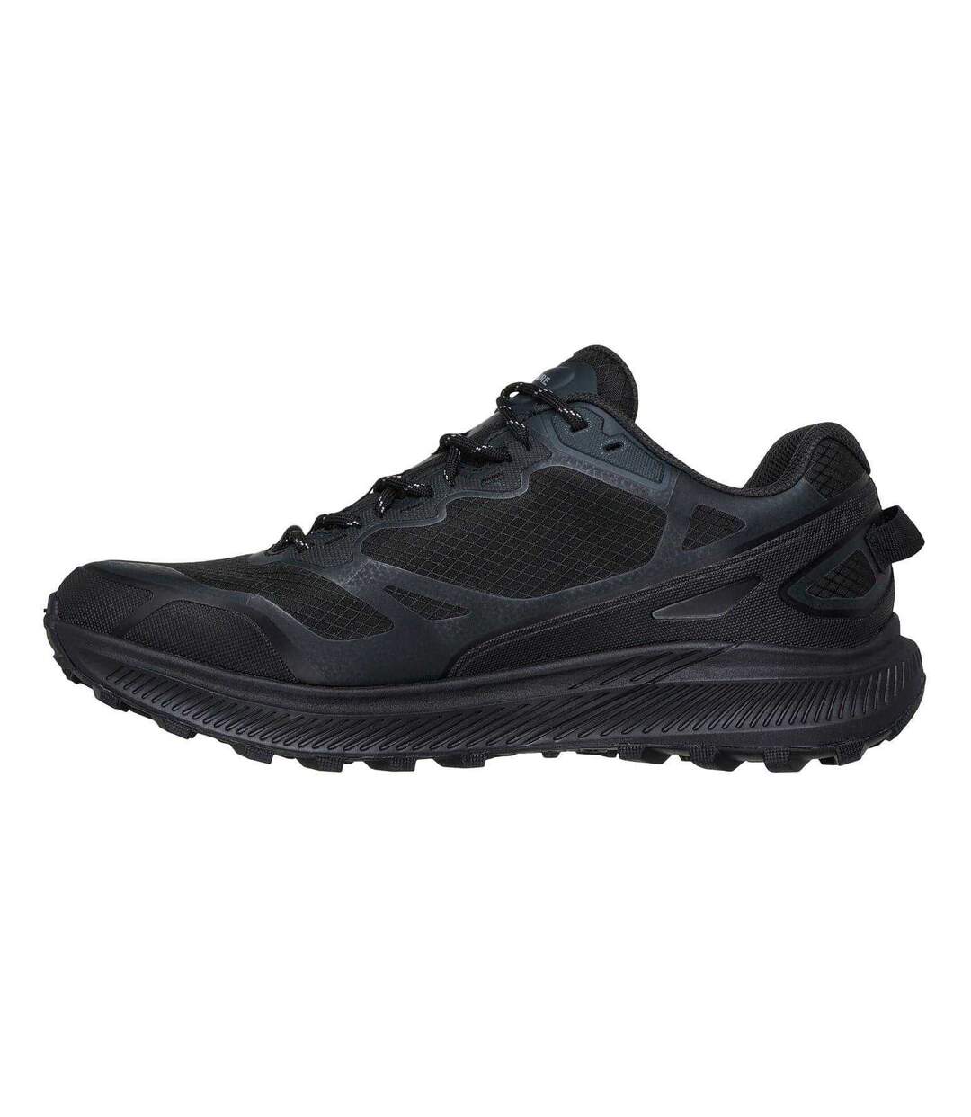 Mens Ridgestar Lace Up Flat Trainers Black Skechers-2