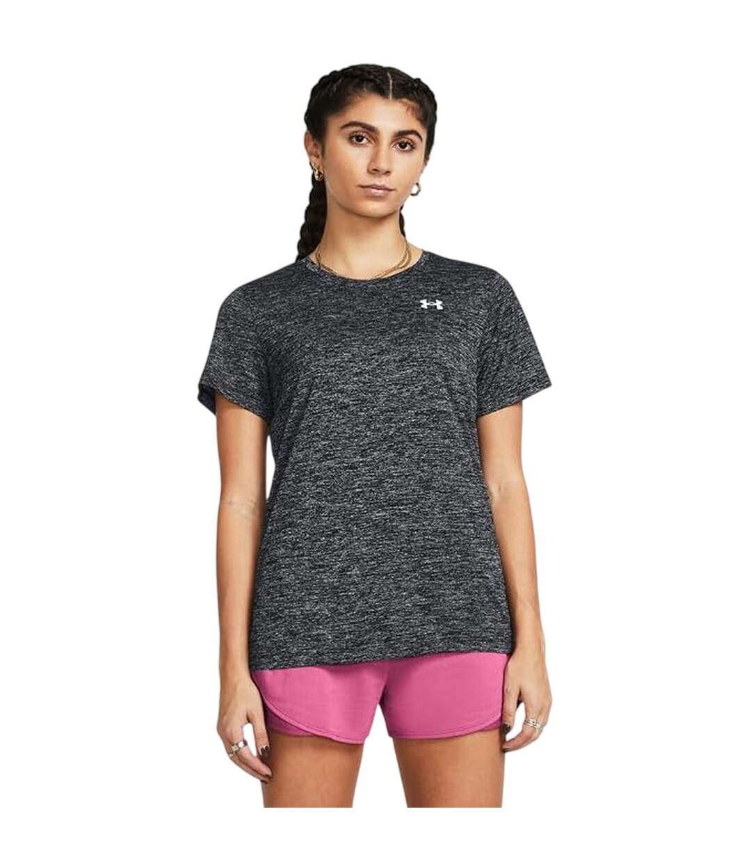 Womens/ladies Twist Short-sleeved T-shirt Black Twist Under Armour-4