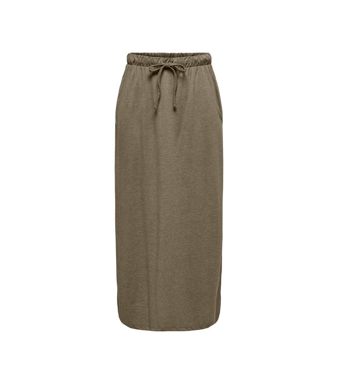Jupe longue kaki femme jdy dalila 15317570 - l-1