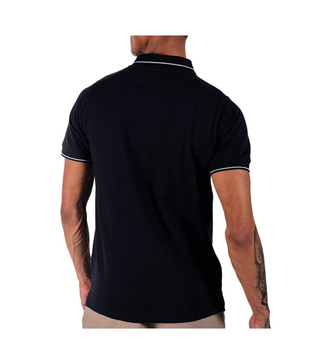 Polo noir homme redskins r231040-2