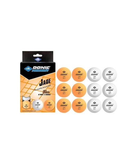 Pack of 12  Jade table tennis balls  one size yellow/black/white Donic-Schildkroet