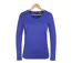 MAYFLOWER NINJA3 : Tee-shirt manches longues bleu roi uni en pur coton-2