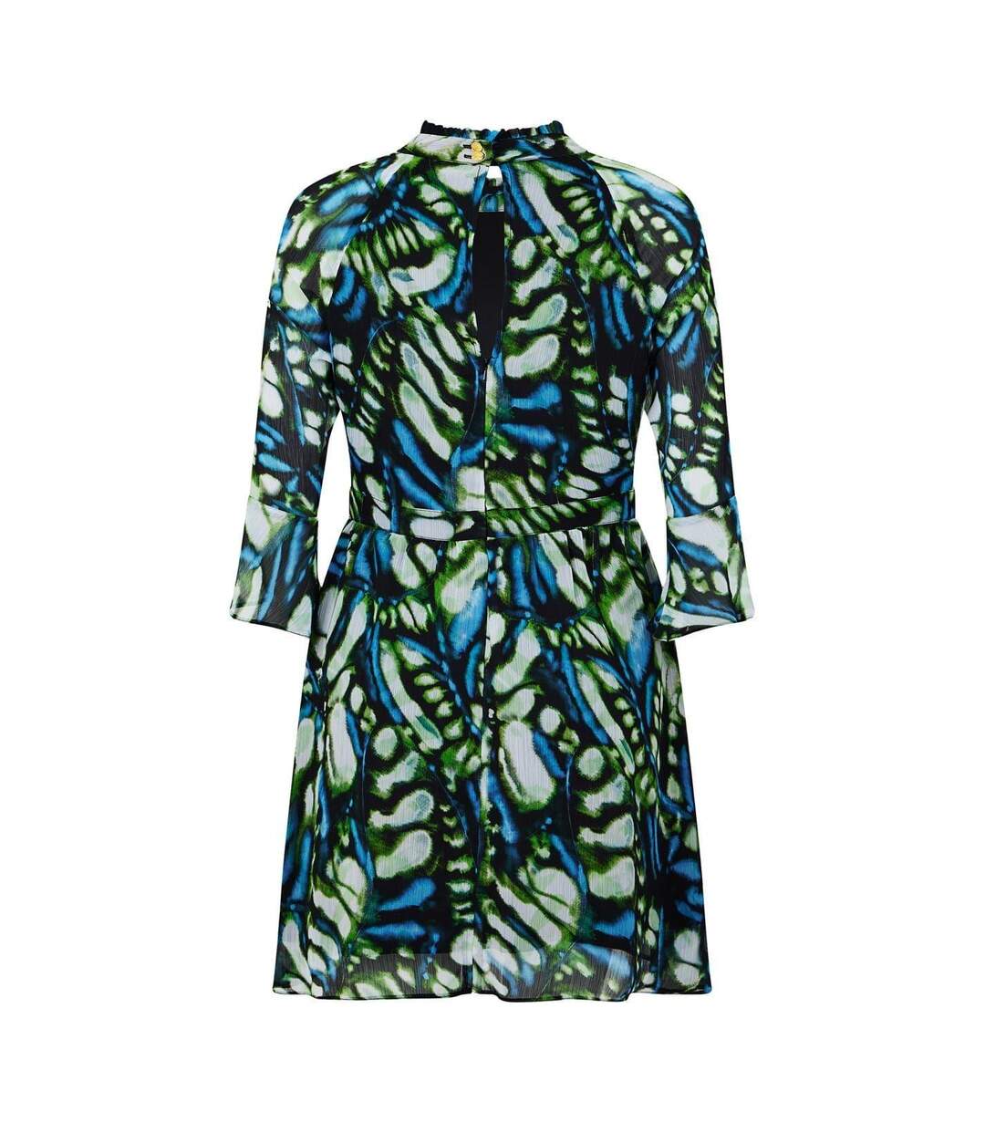 Robe Patineuse Femme Vert Jaune Pâle Biba-2