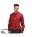 Premier Mens Long Sleeve Formal Plain Work Poplin Shirt (Red) - UTRW1081
