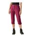 Womens/ladies Chaska Iii Walking Capri Cropped Trousers Beaujolais Regatta-1
