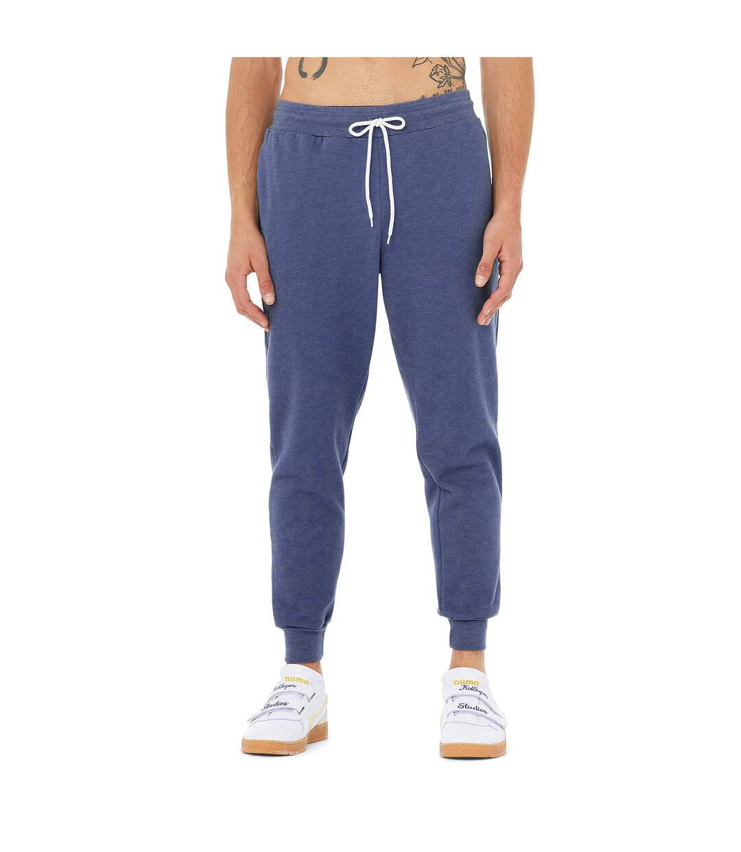 Bella + Canvas Unisex Jogger Sweatpants (Heather Navy) - UTBC4058-2