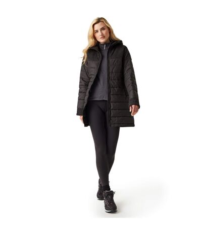 Womens/ladies Melanite Baffled Padded Jacket Black Regatta