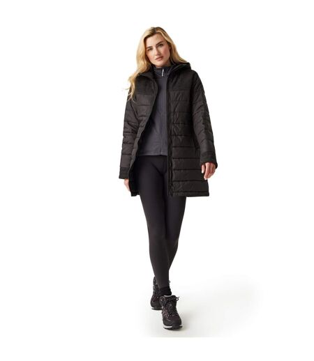 Womens/ladies Melanite Baffled Padded Jacket Black Regatta