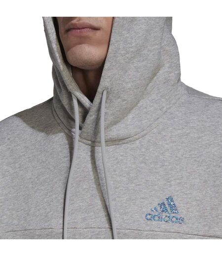 Sweat À Capuche Badge Of Sport Homme Gris Argenté Adidas