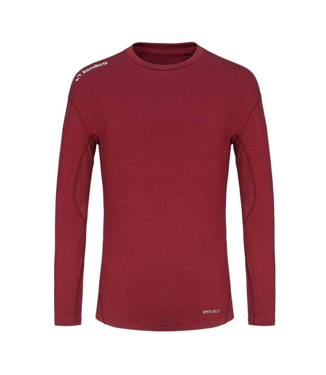 Haut Thermique Manches Longues Motif/style Central Homme Bordeaux Sondico-1