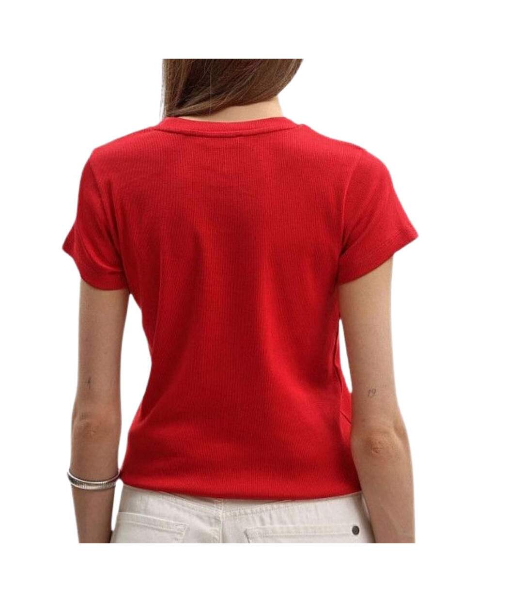 T-Shirt rouge femme pepe jeans pl506037-2