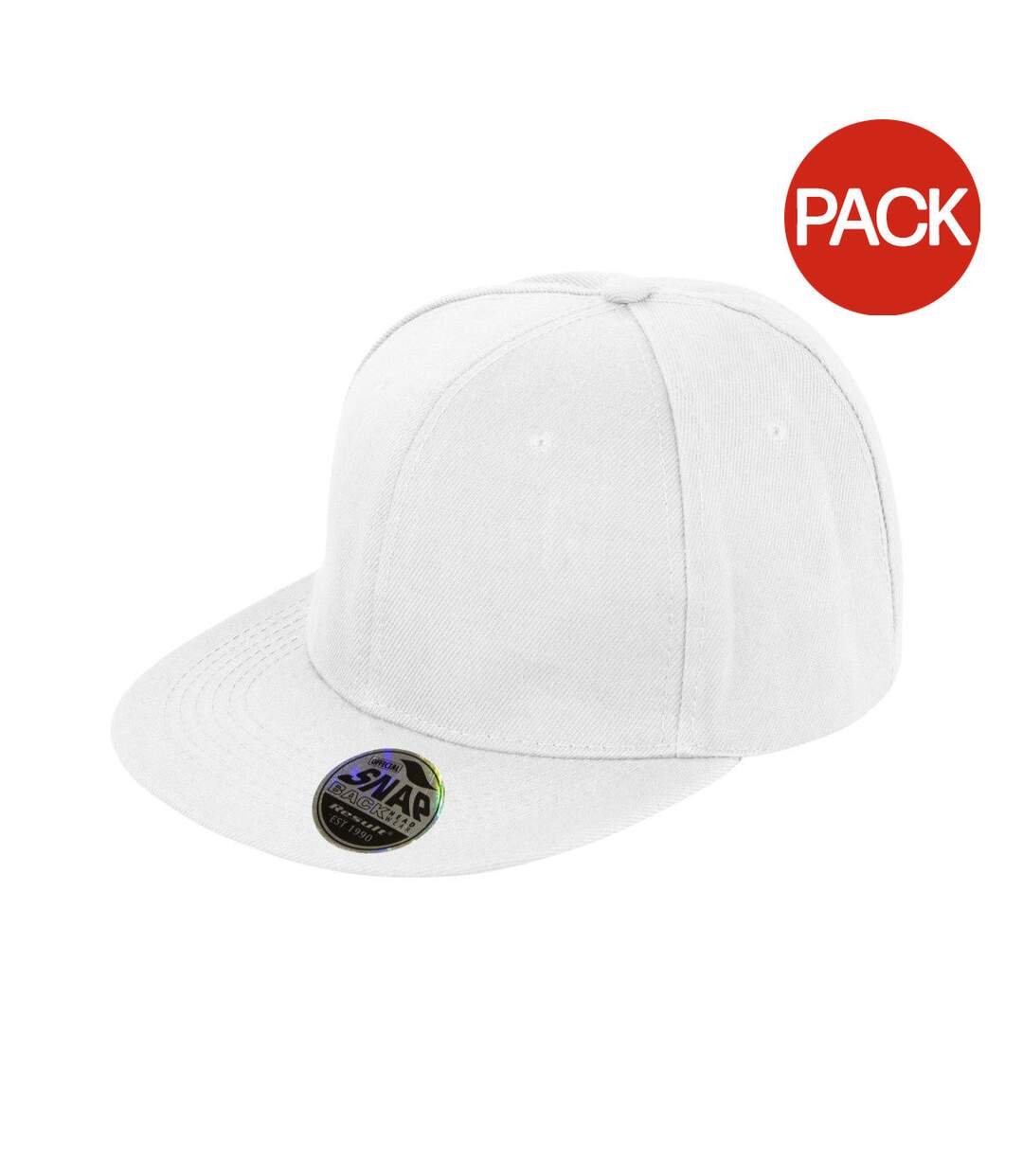 Lot de 2  casquettes bronx adulte blanc Result-1