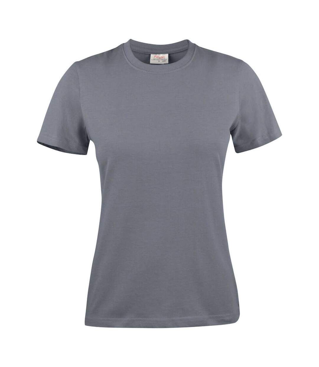 Womens/ladies Heavier Pro T-shirt Steel Grey Printer-1