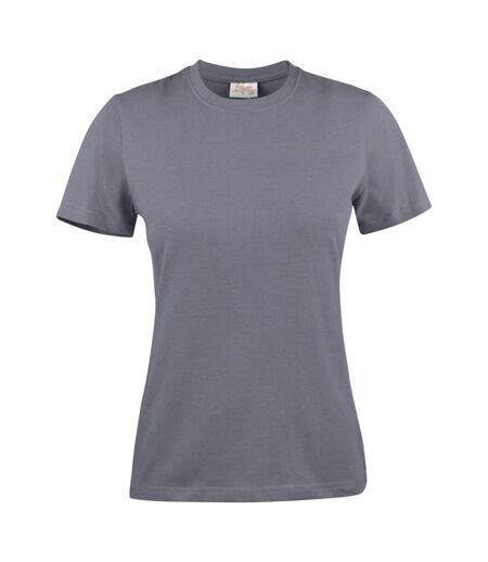 Womens/ladies Heavier Pro T-shirt Steel Grey Printer