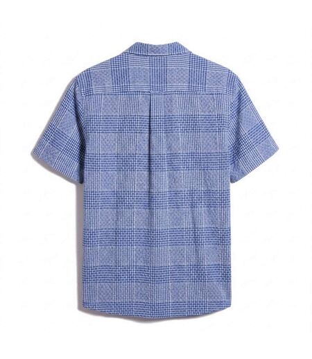 Chemise Motif/style À Carreaux Homme Bleu Farah