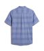 Chemise Motif/style À Carreaux Homme Bleu Farah-3