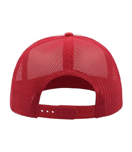 Casquette trucker snap 90s adulte blanc / rouge / noir Atlantis