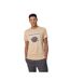 T-shirt Motif/style Globe Homme Beige 4F-1