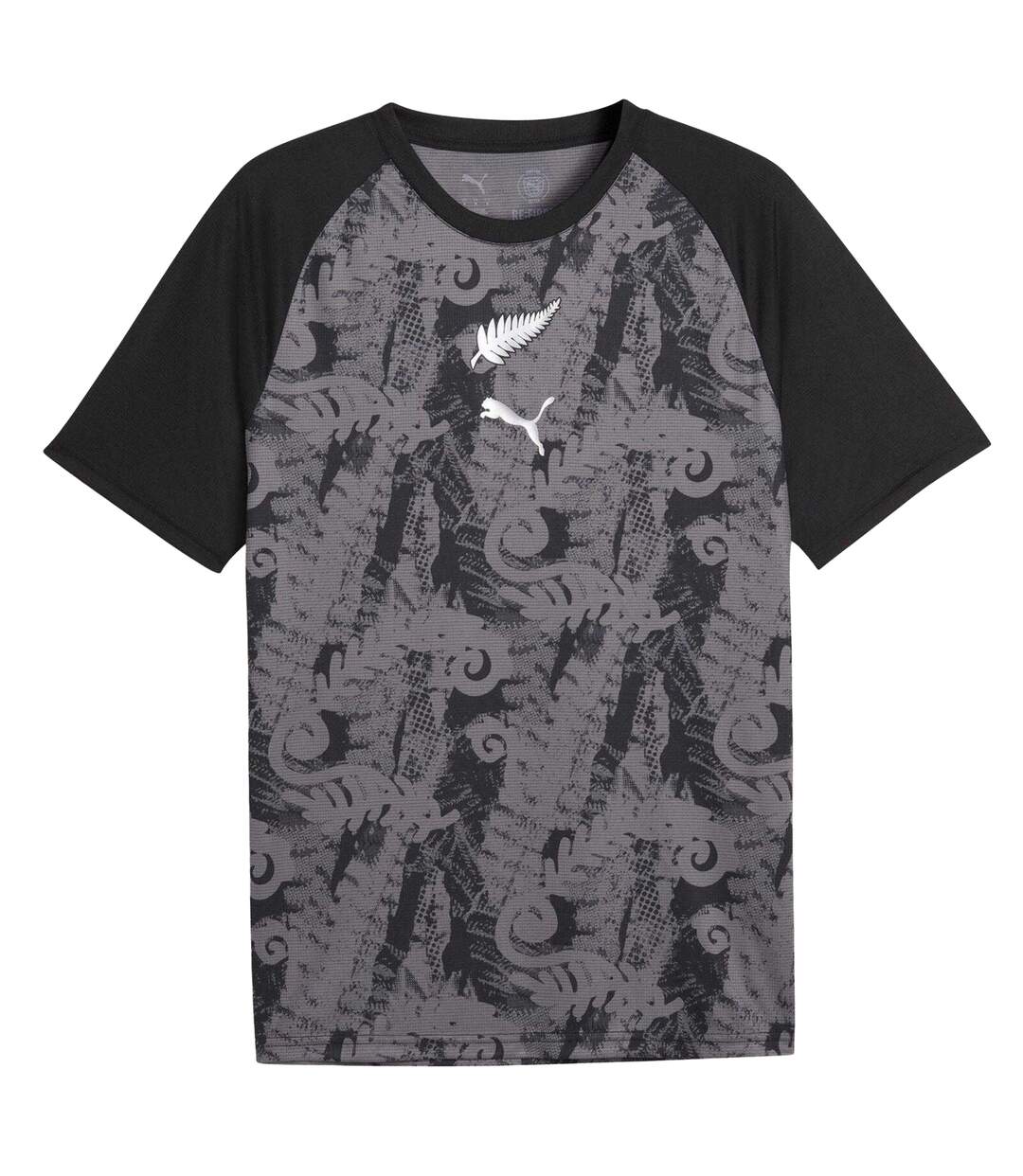 Mens World Cup 2026 New Zealand Football Shirt Black Silver Puma-2