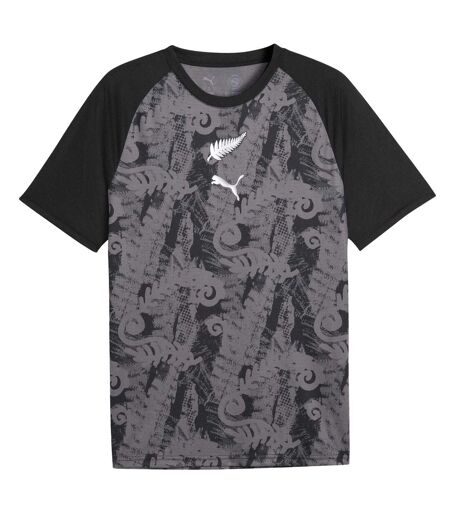 Mens World Cup 2026 New Zealand Football Shirt Black Silver Puma