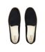 Womens/ladies Carolina Leather Espadrilles Black Toms-4
