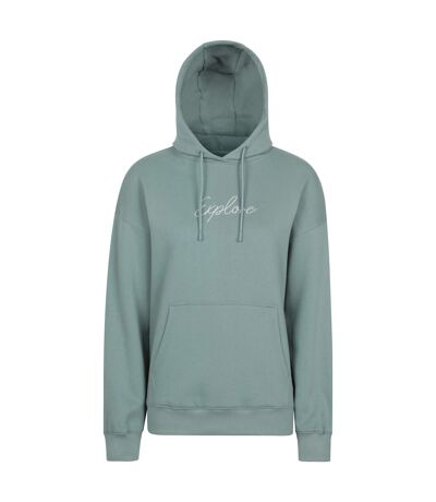 Womens/ladies explore relaxed fit hoodie khaki green Mountain Warehouse