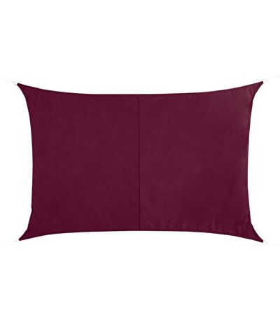 Voile d'ombrage rectangulaire Curacao - 2 x 3 m - Bordeaux