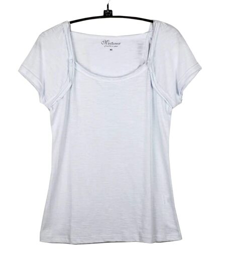 Tee-shirt MAYFLOWER VF023L en coton flammé : le basique chic et ultra-confort