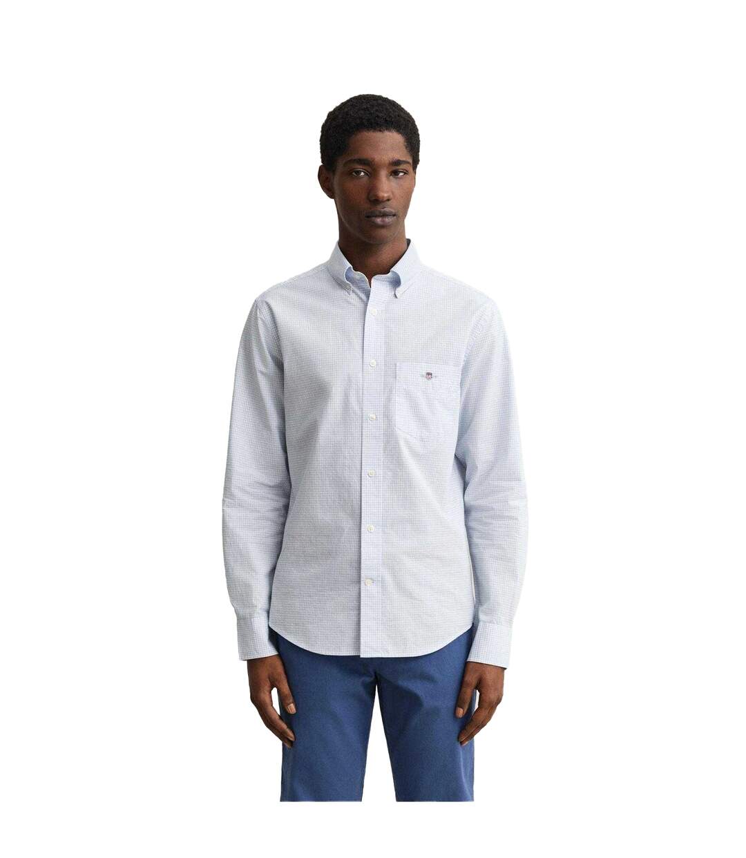 Chemise Homme Bleu Clair Gant-4