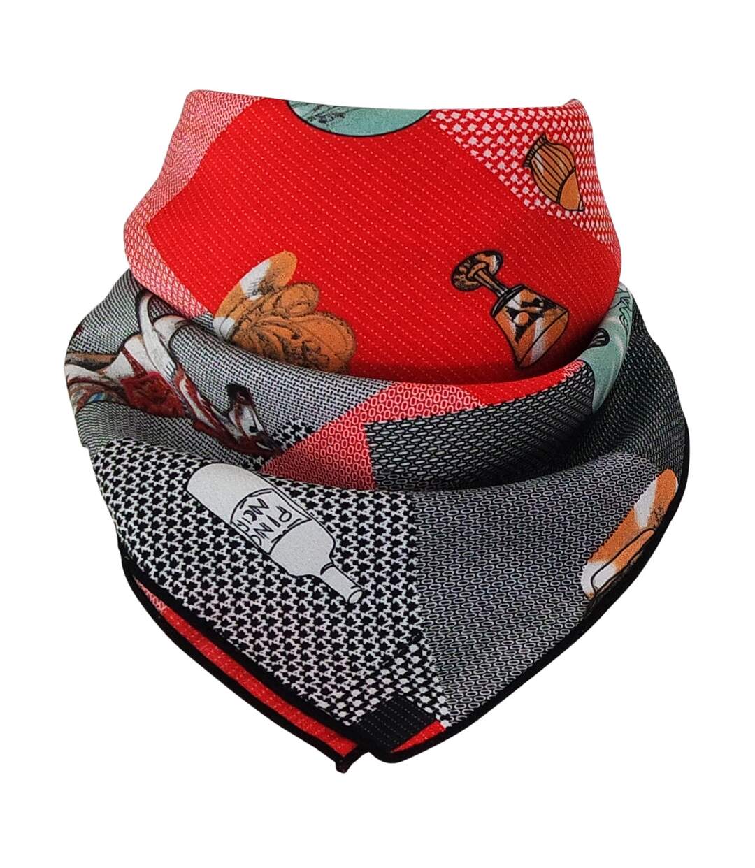 Foulard polysatin MAHALIA-2