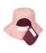 Womens/ladies Plain Reversible Bucket Hat Dusky Purple Mountain Warehouse-4