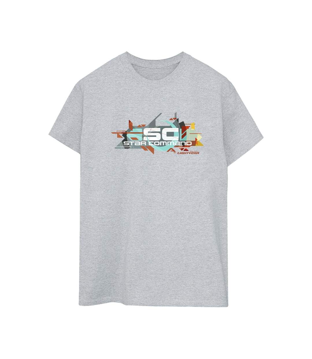 Disney Femmes/Ladies Lightyear Star Command Graphic Title Cotton Boyfriend T-Shirt (Gris sportif) - UTBI50322-1