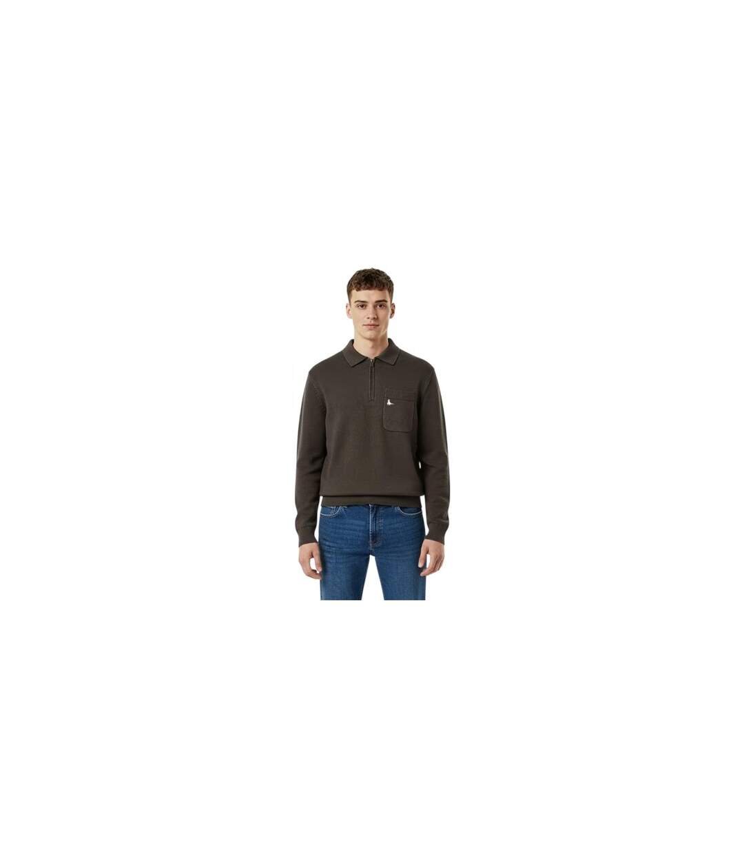 Polo Manches Longues Homme Gris Jack Wills-1