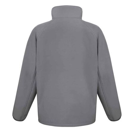 Mens printable soft shell jacket charcoal/black Result Core