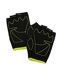 Mens training gloves black/green Fitness Mad