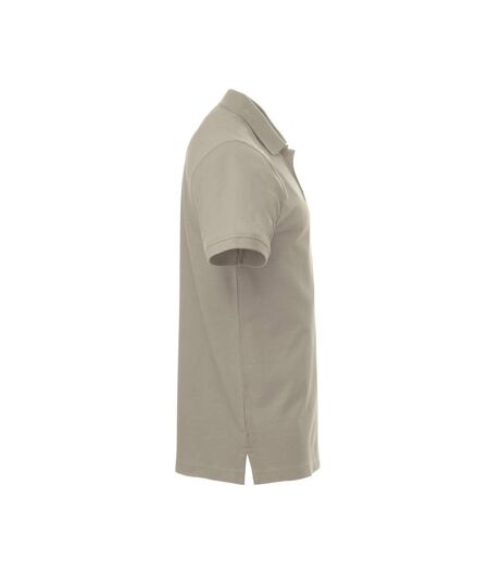 Mens Classic Lincoln Polo Shirt Light Khaki Clique