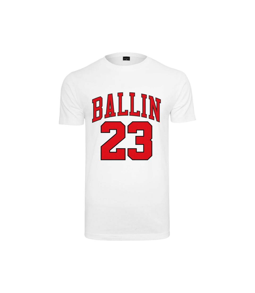 Mens Ballin 23 Round Neck T-shirt Blanc Mister Tee-2