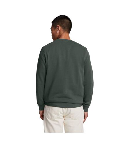 Mens crew neck long-sleeved sweatshirt deep green Lyle & Scott