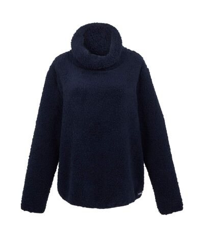 Womens/ladies Ria Fluffy Overhead Fleece Top Navy Regatta